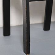 Lot de 6 chaises de salle à manger en bois et cuir noir