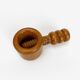 Old nutcracker with turned wooden screws