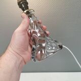 Crystal table lamp from Vannes-le-Châtel, France, 1960s.