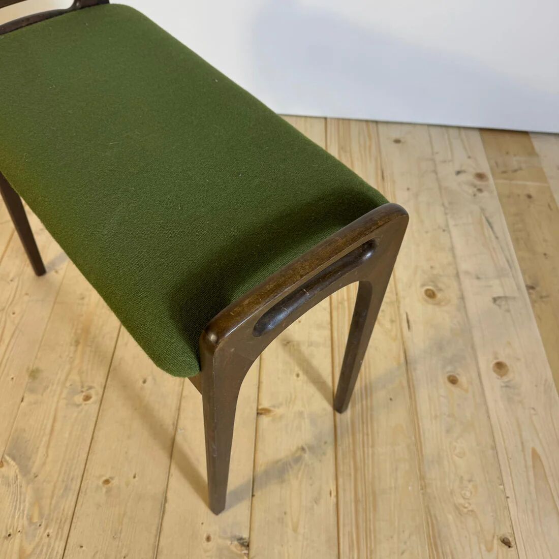 Mid-century modern footrest in teak