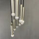 Tubular aluminum suspension 10 lights