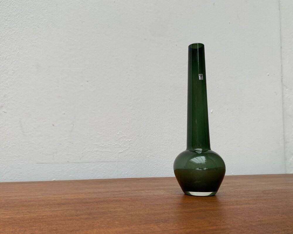 Mid-century German minimalist glass vase by Gral, 1960s.