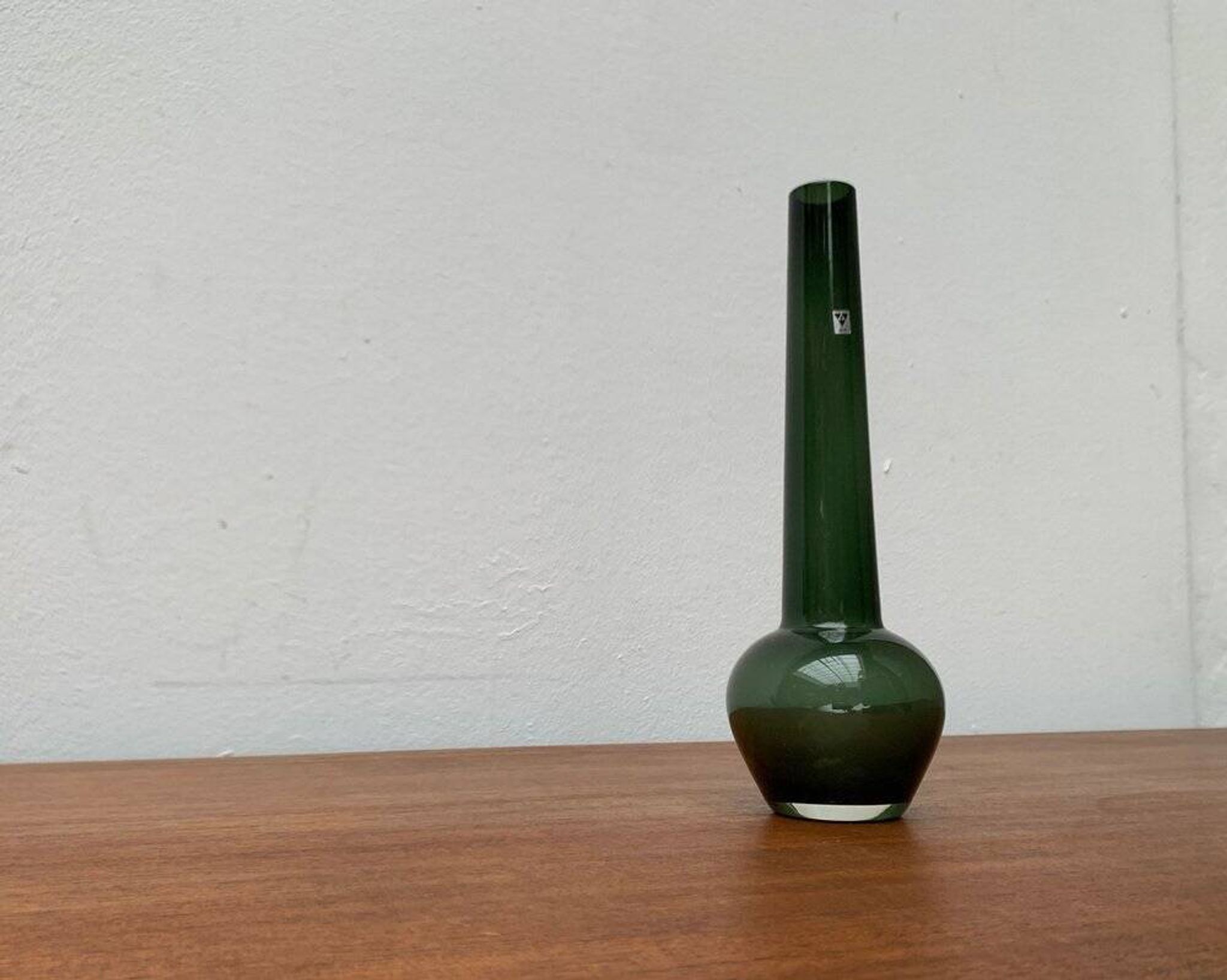 Mid-century German minimalist glass vase by Gral, 1960s.