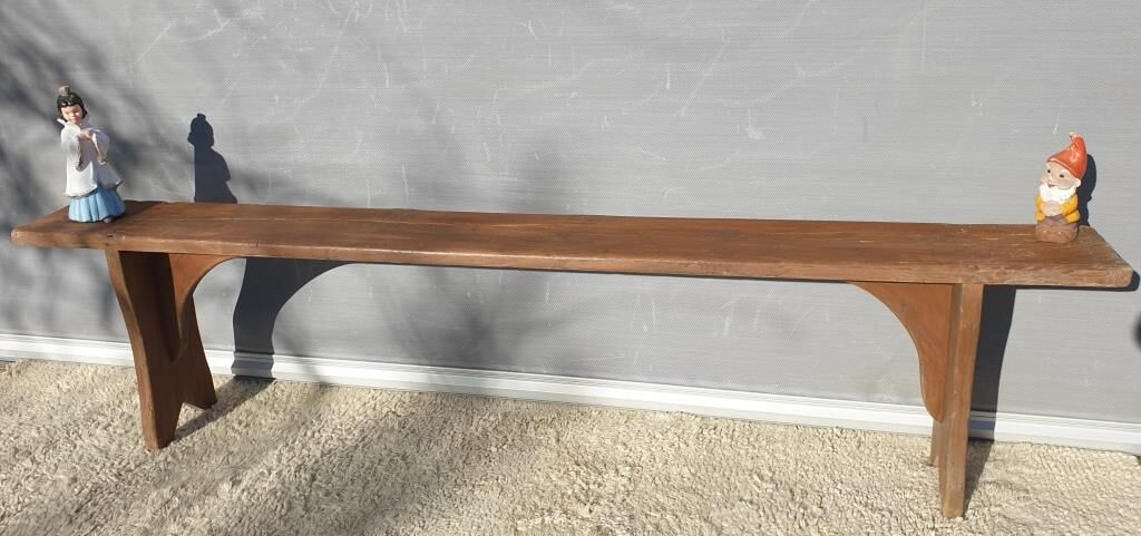 Vintage wooden bench L200