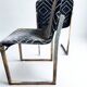 Suite de 6 chaises vintage années 70 style Milo Baughman