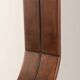 Miroir mural ovale vintage des années 70 en bois design italien