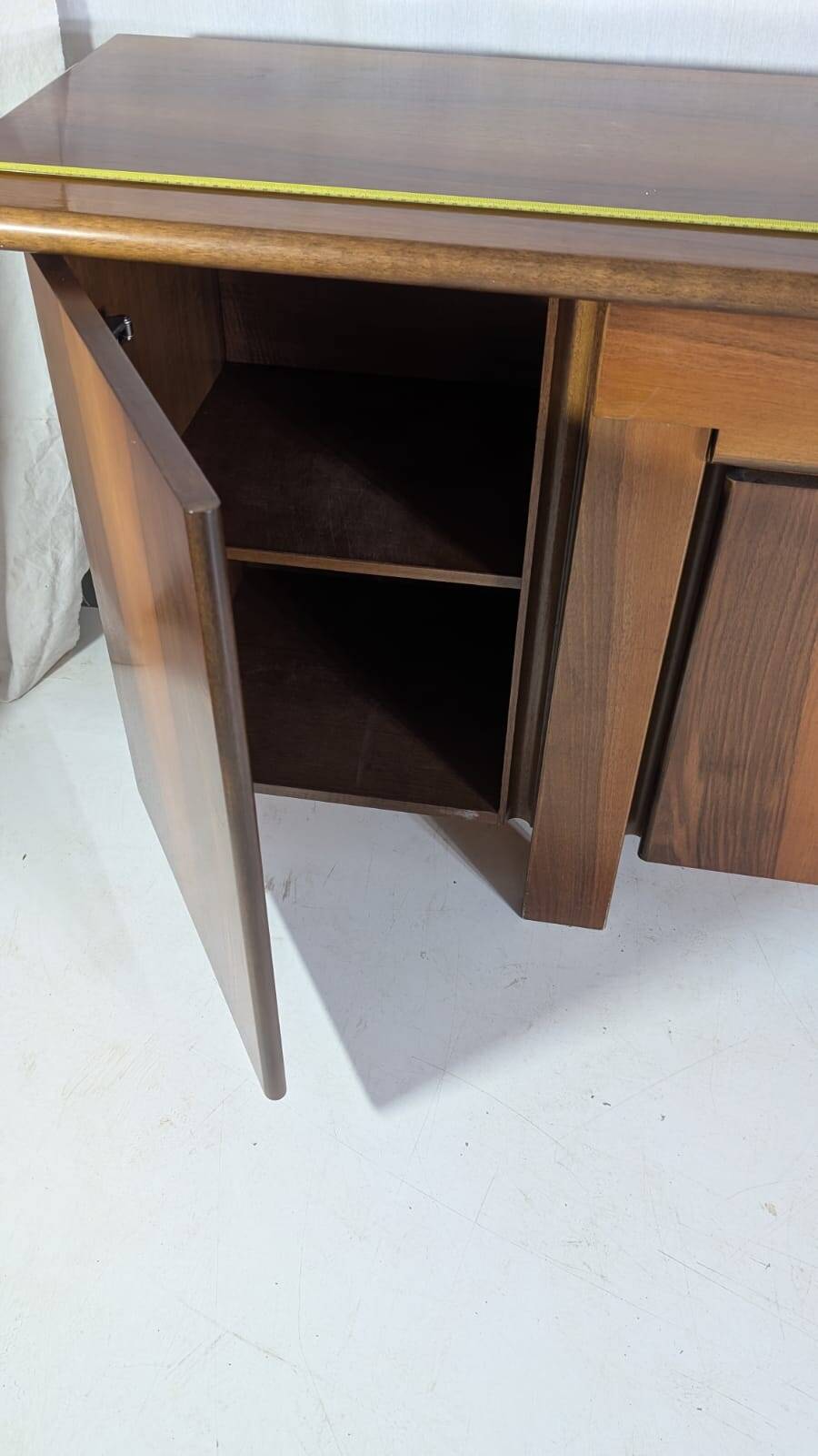 Walnut Sapporo Sideboard by Mario Marenco for Mobilgirgi, 1970s