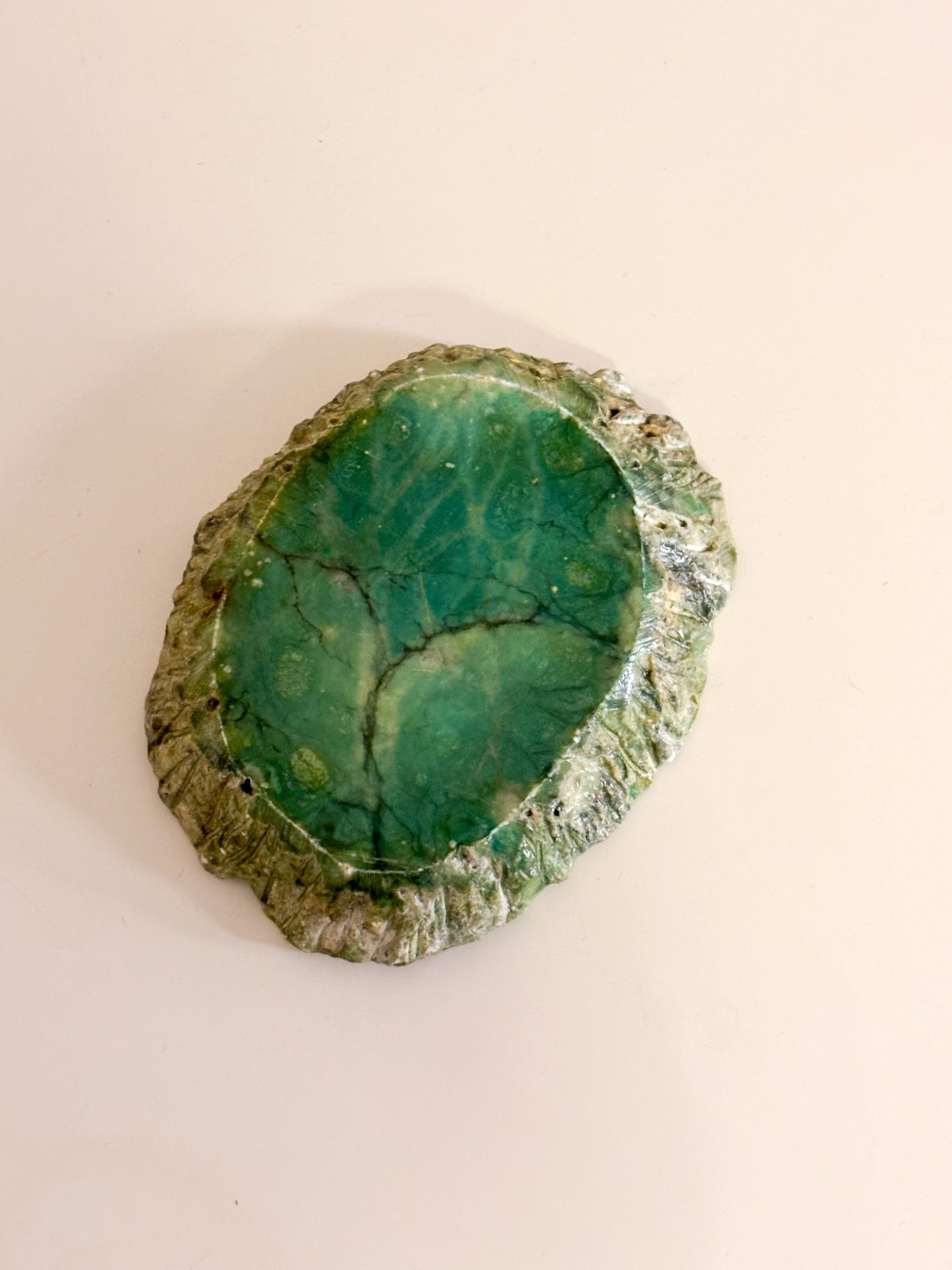 Alabaster ashtray, Green, 1960