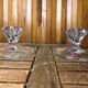 Old pair of cristal d'arques candle holders vintage crystal