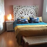 Chiseled mango tree bedside