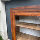 Antique wooden display cabinet