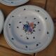 Lot 5 plates for dessert provincial bouquet
