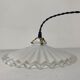 Pair of old vintage opaline pendant lamps