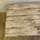 White patinated wooden coffee table