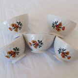 5 coffee bowls Sarreguemines