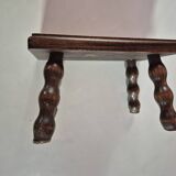 Mini footstool with vintage twisted legs.