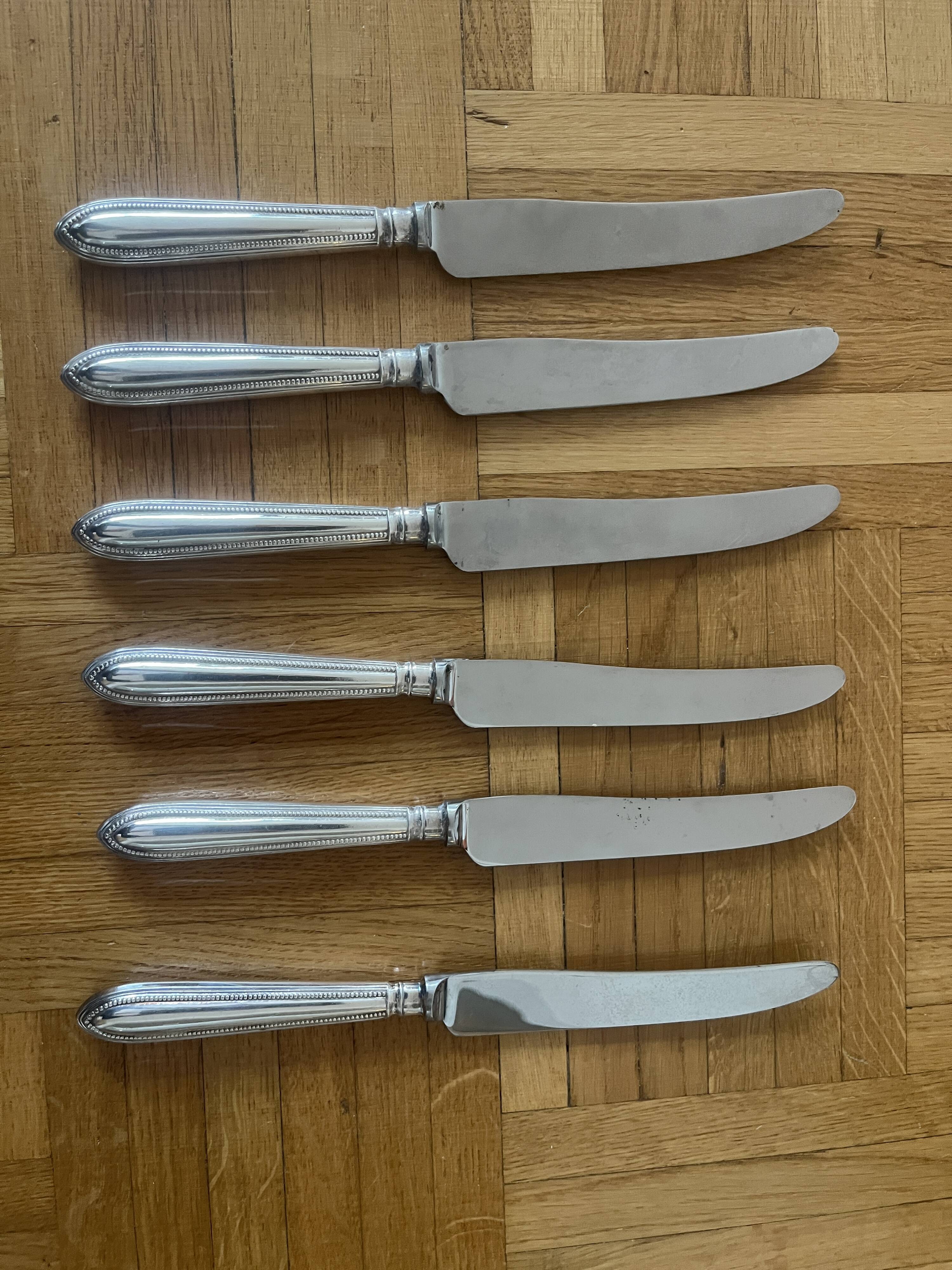 Dixon & Sons Sheffield Silver Table Knives