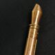 Ruler gold plated paper cutter - vintage office kit gold starry