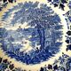 Les pêcheurs du lac - english porcelain plate churchill