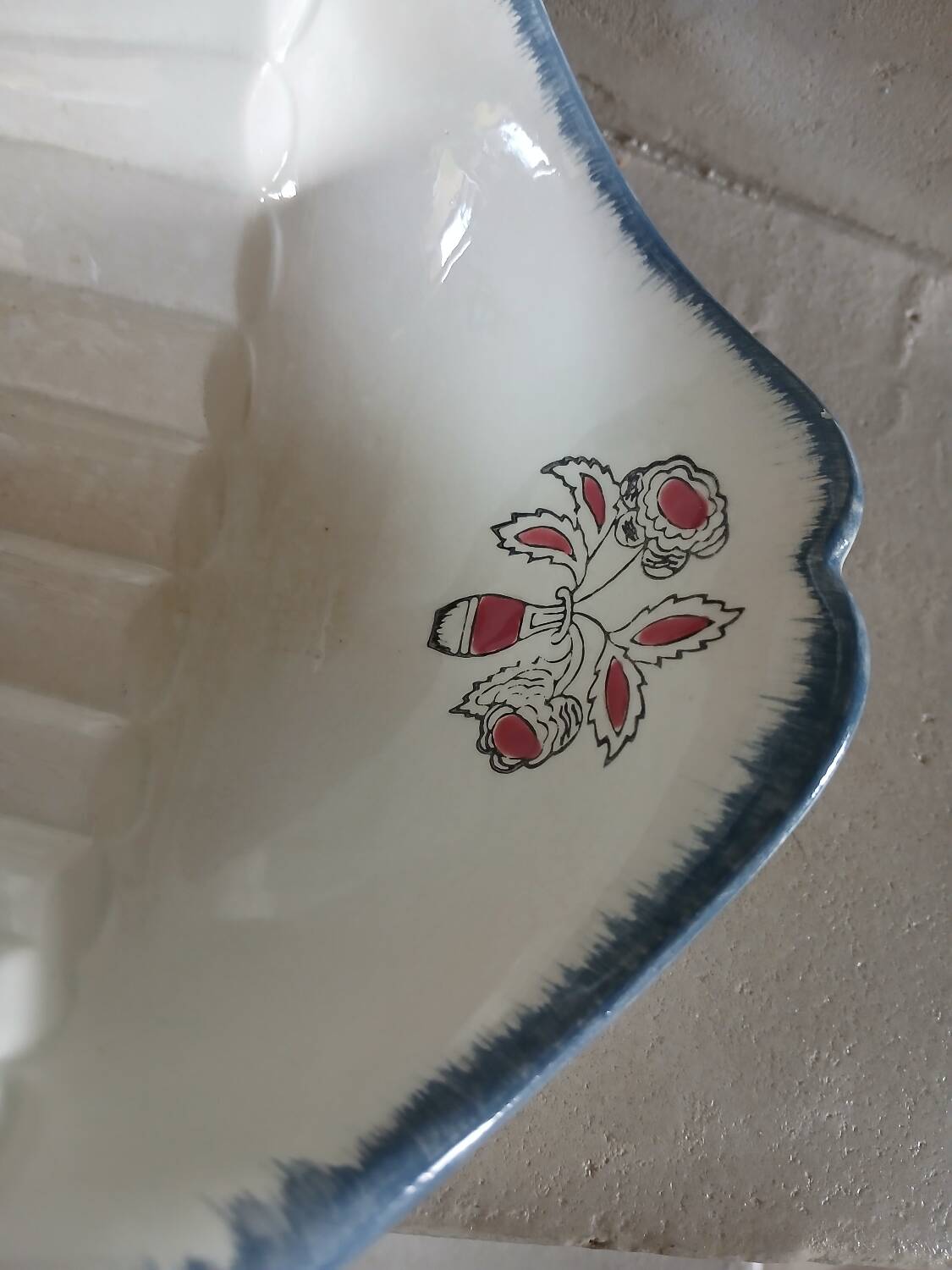 Antique asparagus dish