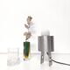Lampe de table année 70 inox formes géométriques