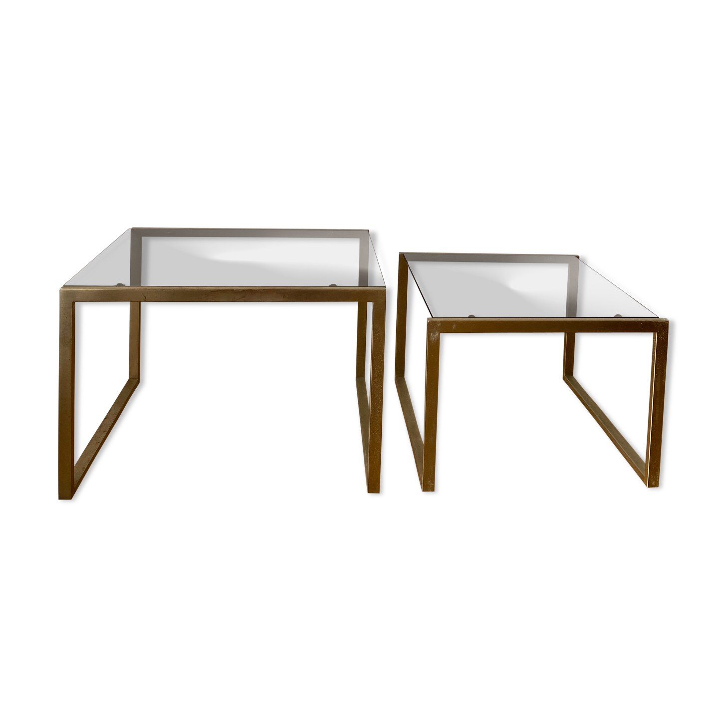 Vintage golden gigognes tables