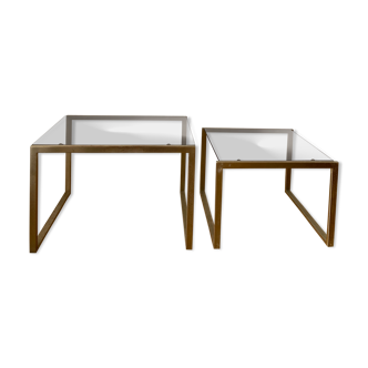 Vintage golden gigognes tables
