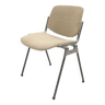 Paire de chaises G. Piretti pour Castelli années 70 retapissées beige