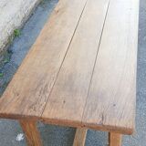 Solid oak farmhouse table