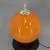 Postmodern orange glass table/floor lamp, 2000s