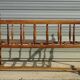 Antique solid walnut cradle