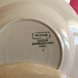 Set of 4 hollow plates Sarreguemines - Digion
