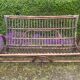 Vintage rattan bench from the 60s