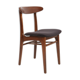 Chaise noire en velours, Rajmund Halas, Pologne, années 1960