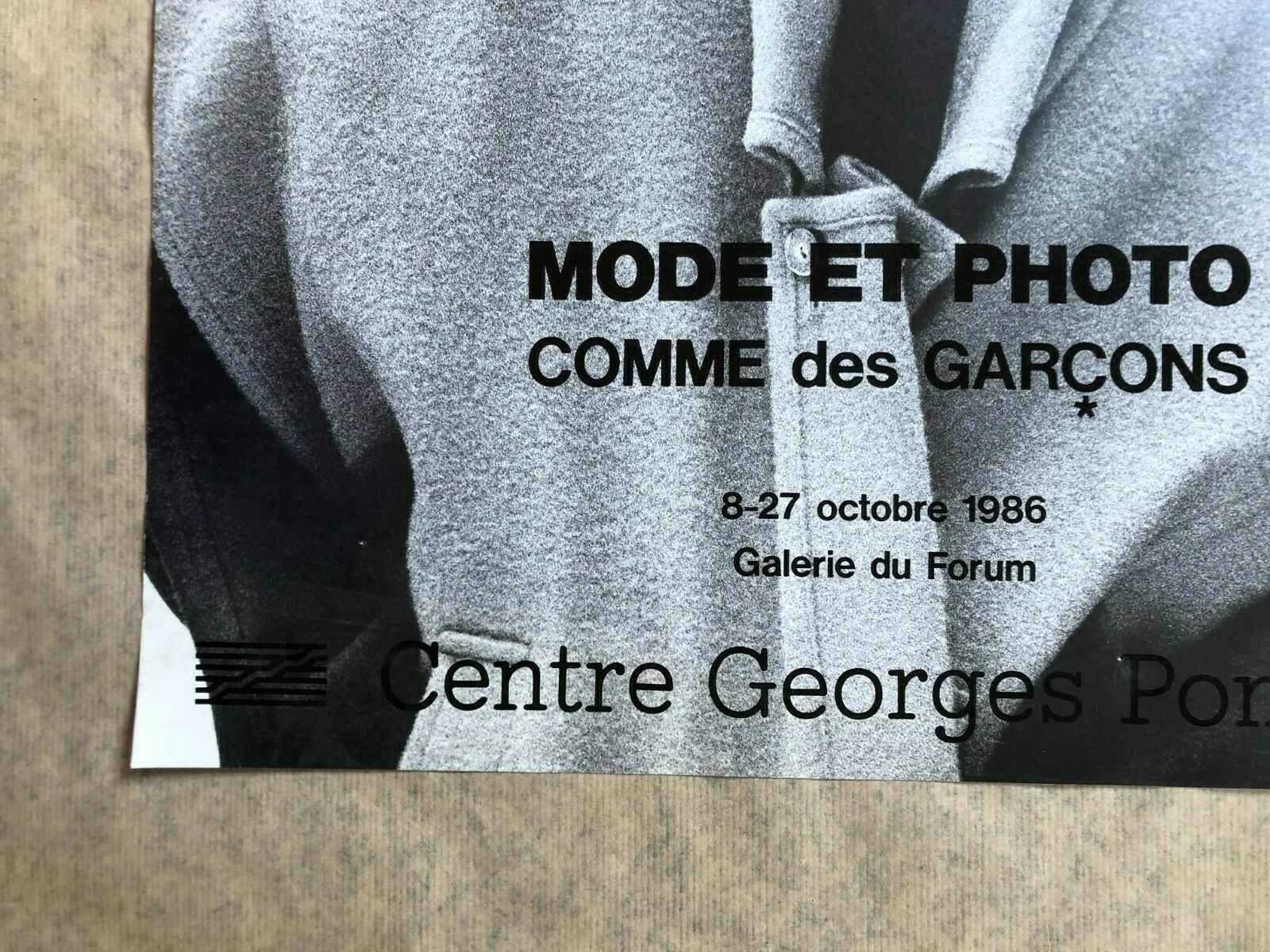 Poster of the Centre Pompidou Paris, Rei Kawakubo Comme des Garçons