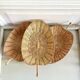 Trio corbeilles osier et bambou vintage