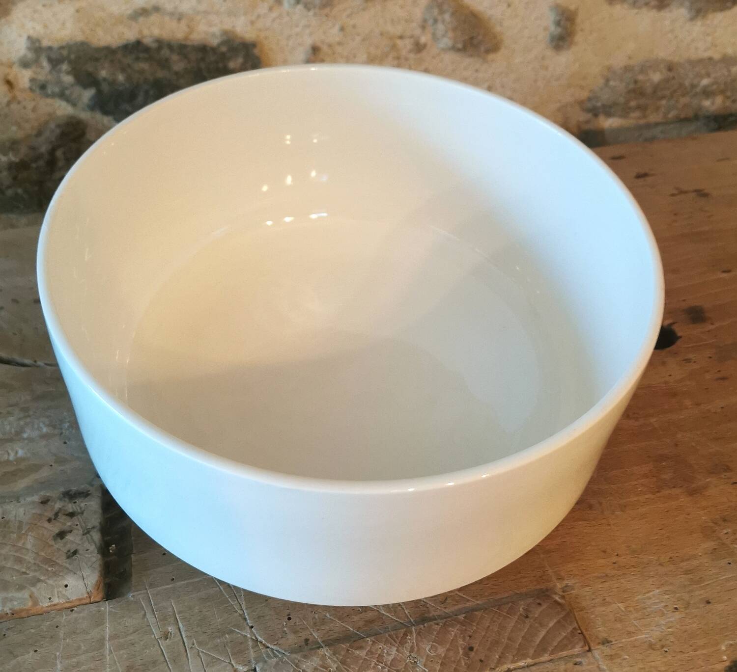 Vintage salad bowl, Michel Hamon nesting set, Gien Prisunic 1970