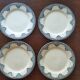 8 flat plates iron earth Salins, model Céline