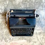 Olympia typewriter in black metal