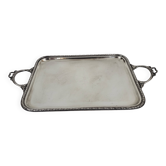 Louis XVI Style Silver Metal Tray