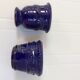 Lot of 2 old planters blue