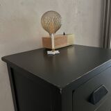 Black bedside table
