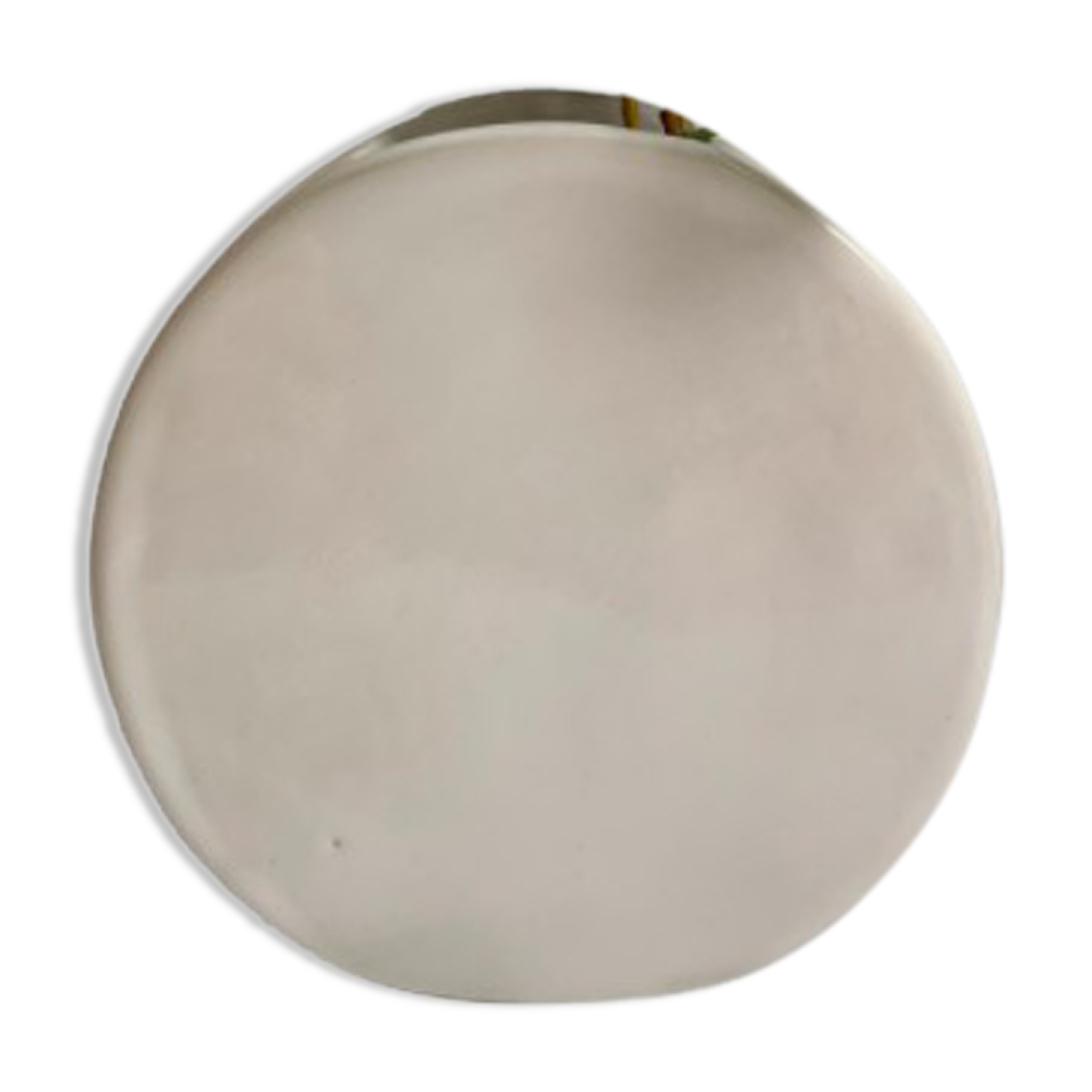 Ceramic vase white enamel