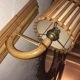 Vintage rattan wall lamp