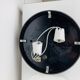 Erco round opaline wall light from the 1960s