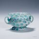 Antique millefiori bowl with handles, Fratelli Toso Murano ca. 1920s