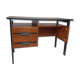 Vintage office design 50s honey and black wood