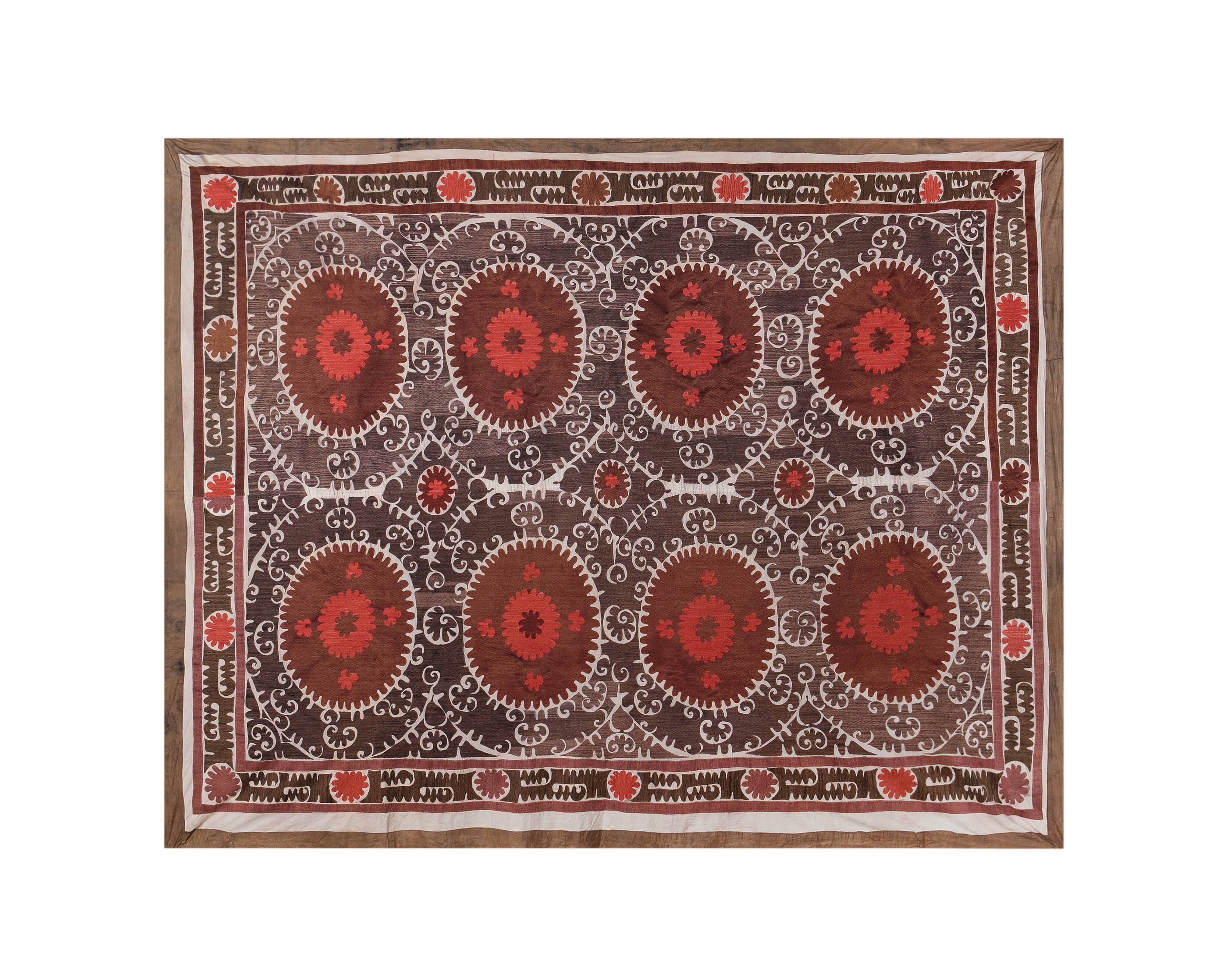 Hand knotted rug, vintage turkish rug 260x347 cm