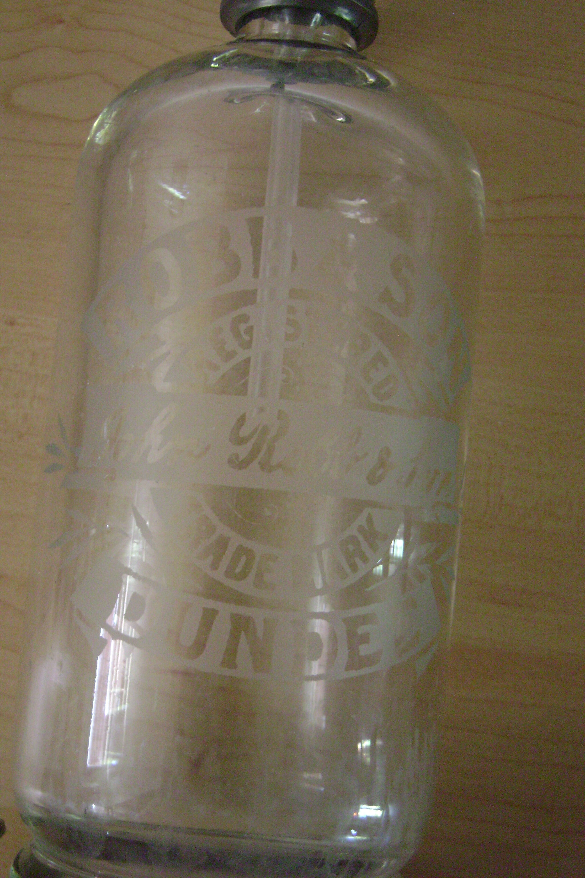 Vintage English siphon bottle