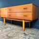 Vintage teak sideboard in Scandinavian design, antique TV stand